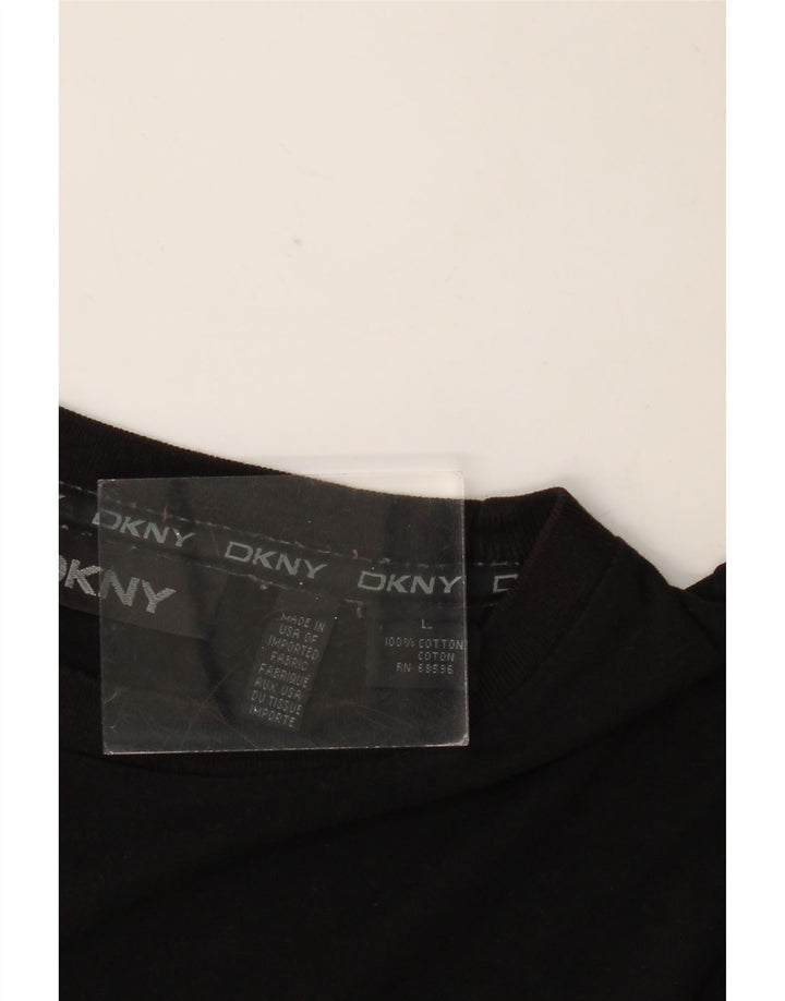 T-shirt da uomo DKNY Top grande in cotone nero