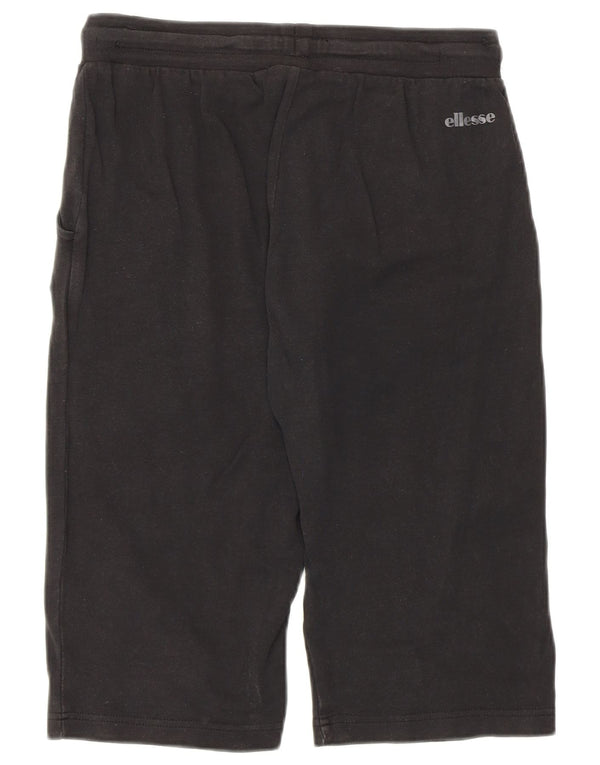 Pantaloncini sportivi Bermuda da donna Ellesse UK 10 piccoli cotone nero