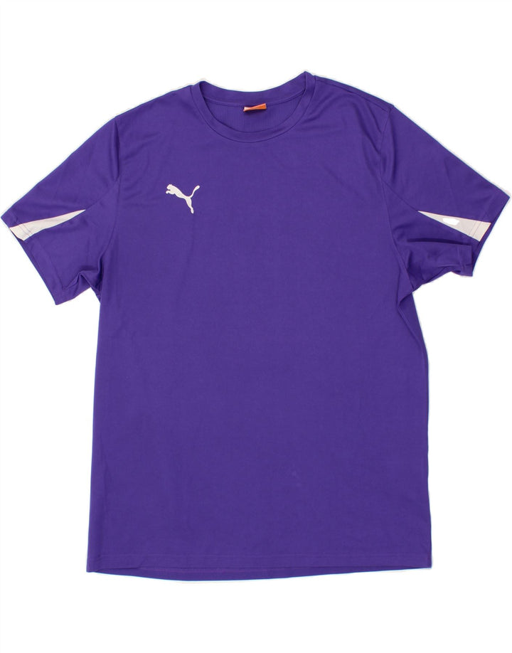 PUMA Womens T-Shirt Top UK 18 XL Purple Polyester Vintage Puma and Second-Hand Puma from Messina Hembry 
