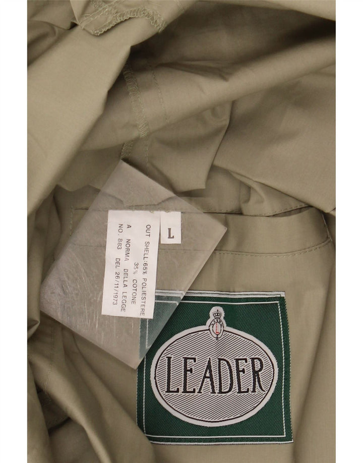 Cappotto da uomo LEADER UK 40 Large in poliestere kaki