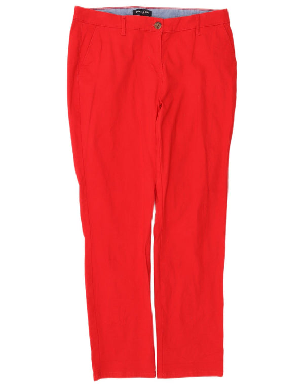 Pantaloni chino slim da donna Nautica US 8 medi W30 L28 cotone rosso