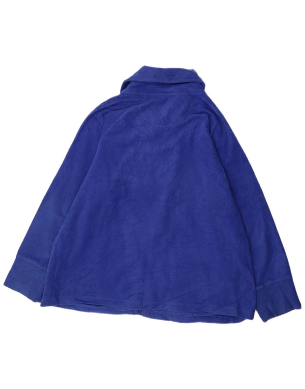 CALVIN KLEIN Giacca in pile da uomo Performance UK 44 2XL Poliestere blu