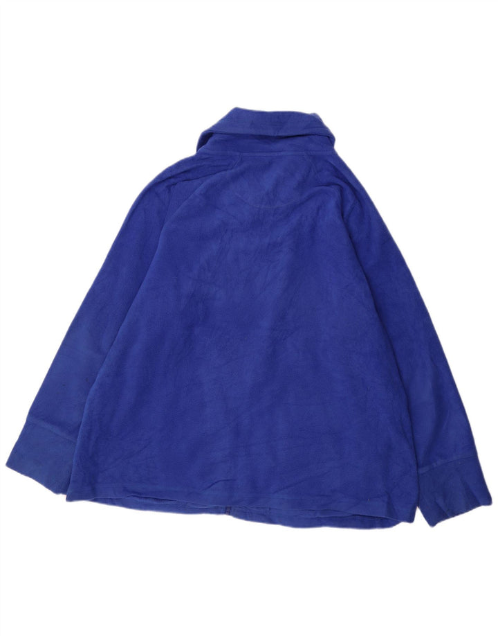 CALVIN KLEIN Giacca in pile da uomo Performance UK 44 2XL Poliestere blu