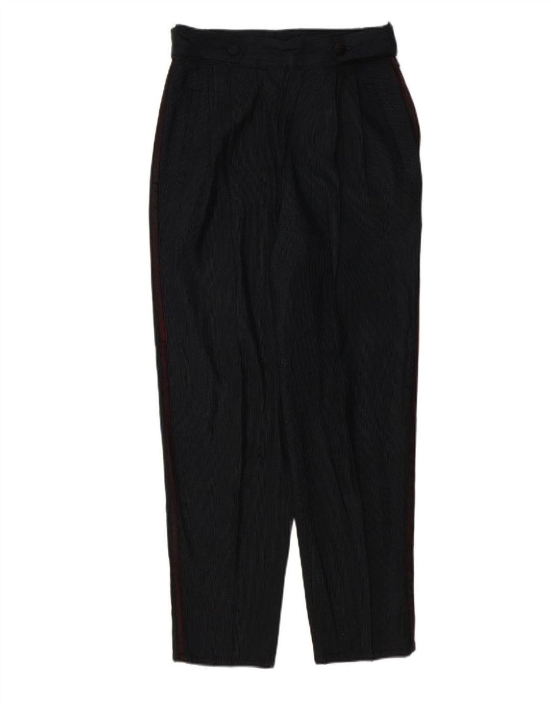 VINTAGE Womens Pegged Casual Trousers W30 L27 Navy Blue