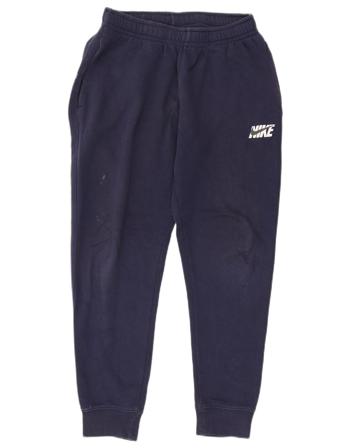 Pantaloni da tuta da uomo Nike Joggers piccoli in cotone blu navy
