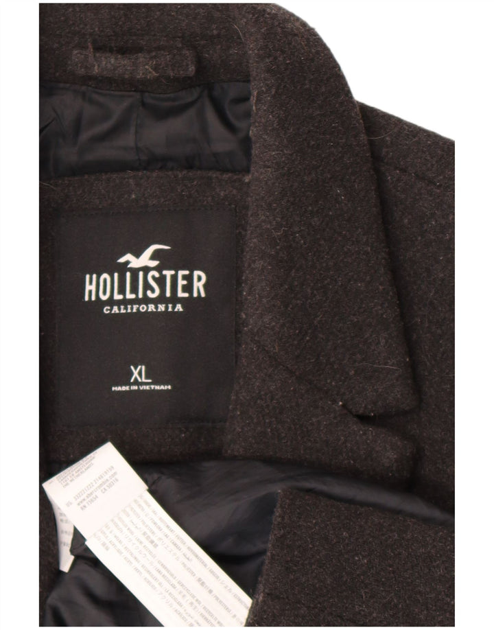 Cappotto da uomo Hollister UK 42 XL poliestere grigio