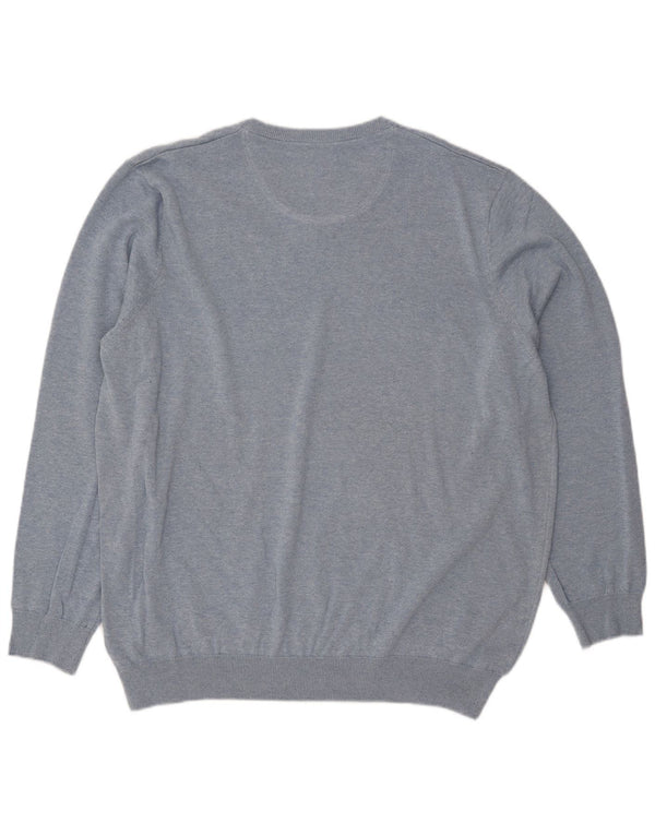 Maglione maglione da uomo con scollo a V Lacoste taglia 8 3XL cotone blu