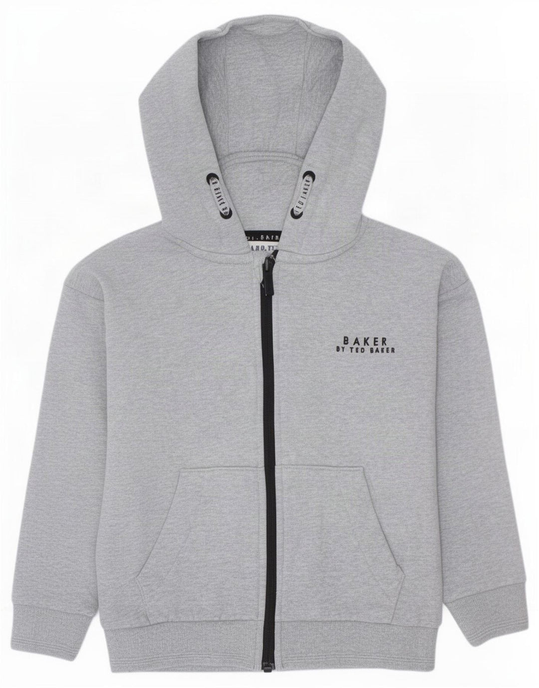 Maglione con cappuccio e zip per ragazzi Ted Baker 5-6 anni in cotone grigio
