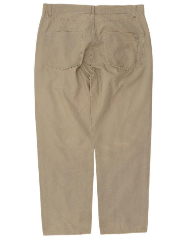 Pantaloni casual dritti da uomo Timberland W38 L30 in cotone beige