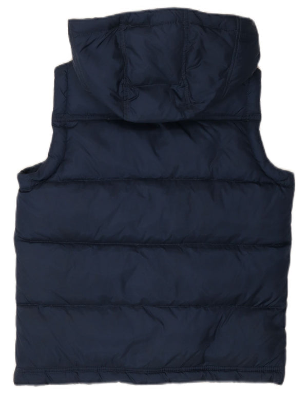 Gilet imbottito con cappuccio per ragazzi BENETTON 11-12 anni 2XL Blu Navy Poliammide