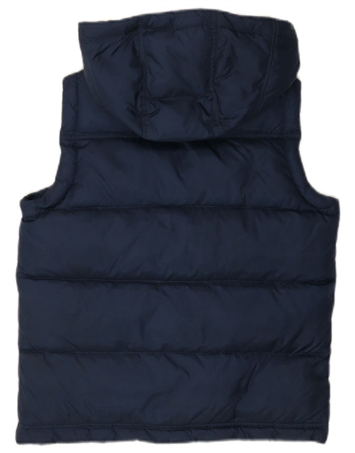 Gilet imbottito con cappuccio per ragazzi BENETTON 11-12 anni 2XL Blu Navy Poliammide
