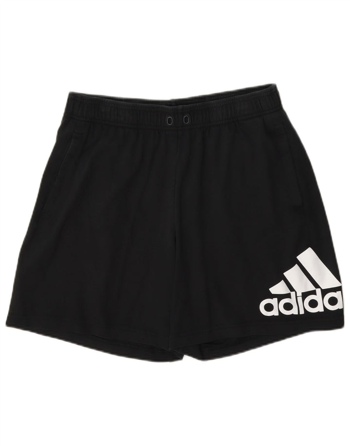 Pantaloncini sportivi Adidas da uomo con grafica media in cotone nero