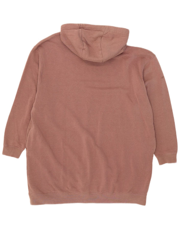 Felpa con cappuccio grafica lunga oversize da donna Nike UK 14 Marrone medio
