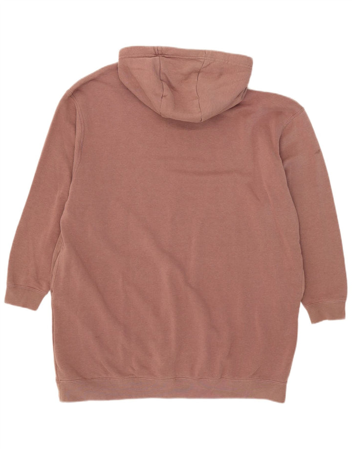 Felpa con cappuccio grafica lunga oversize da donna Nike UK 14 Marrone medio
