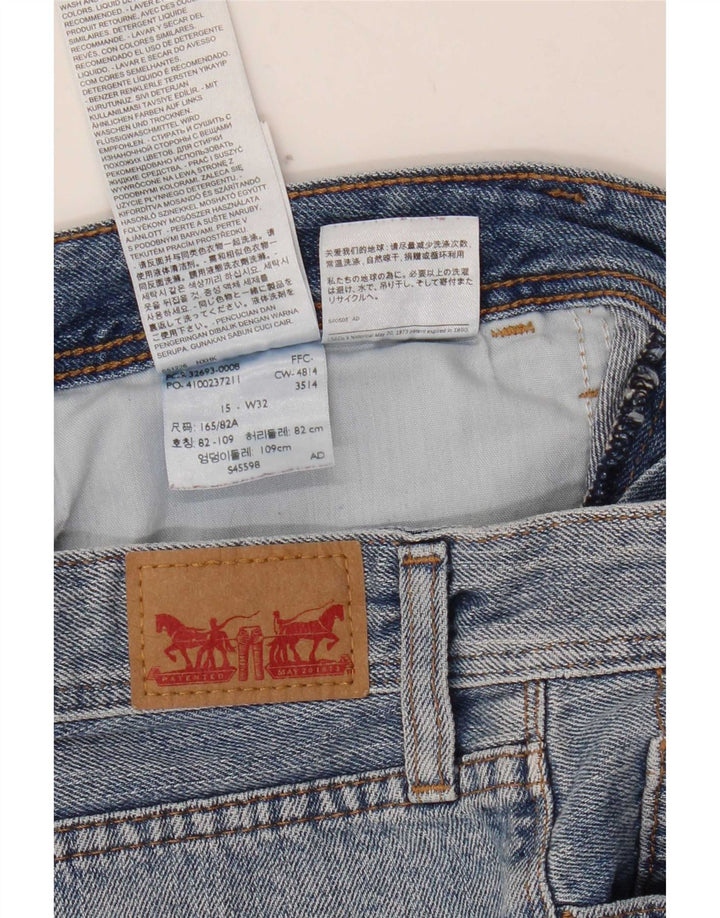 Pantaloncini di jeans da donna Levi's W32 Large in cotone blu