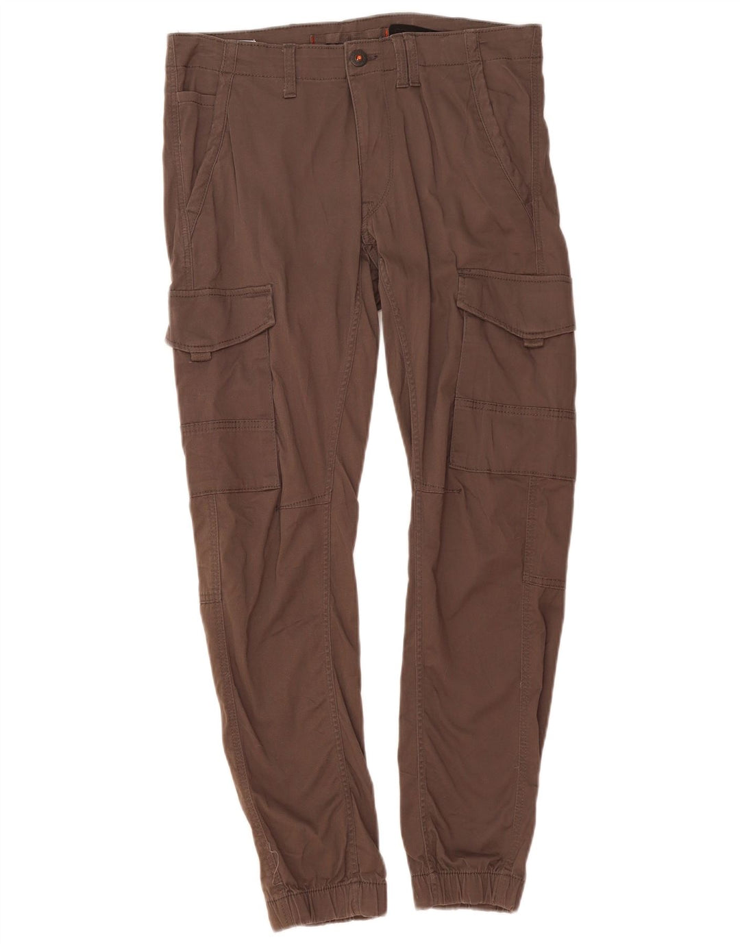 Pantaloni cargo da jogging da uomo Jack & Jones W33 L32 in cotone grigio