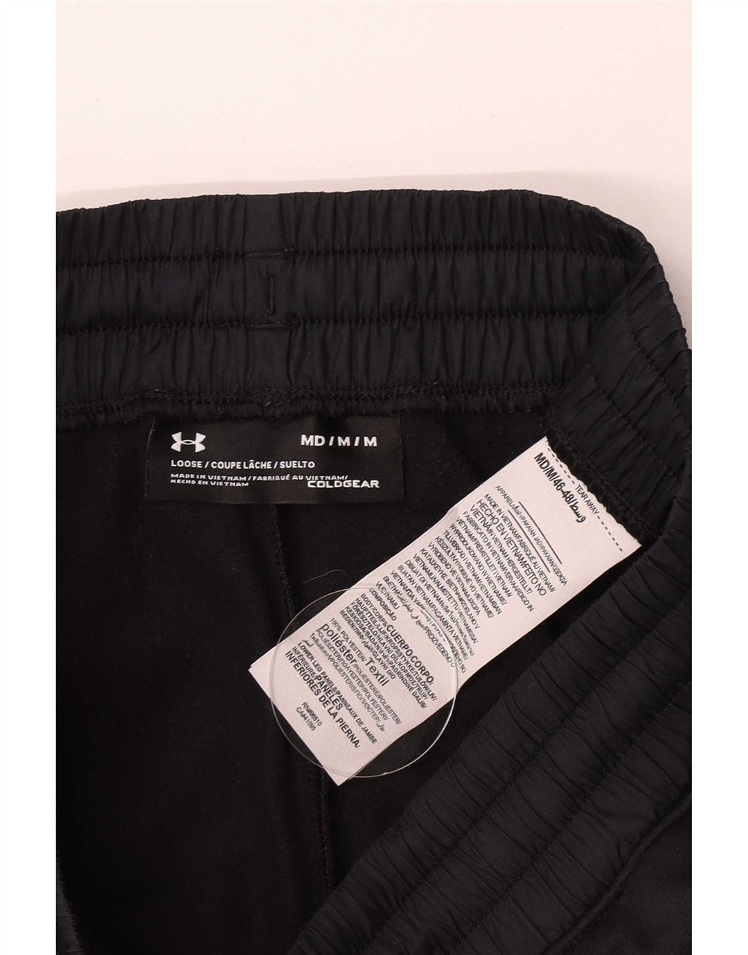Pantaloni da tuta Under Armour da uomo con grafica Cold Gear, colore nero medio