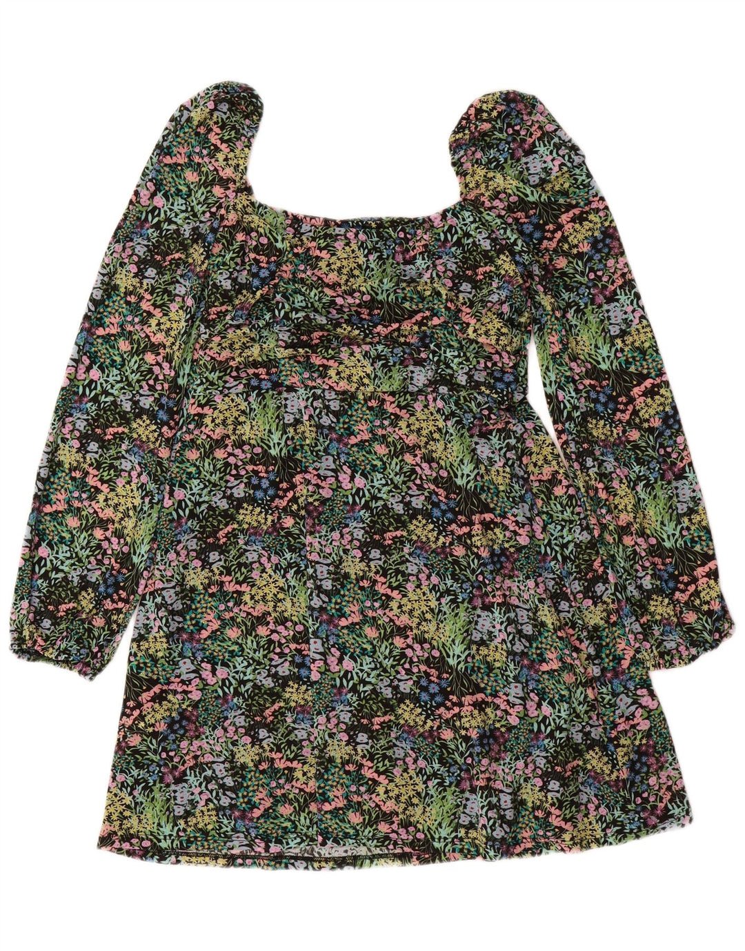 Topshop Abito da donna con spalle scoperte UK 14 Grande floreale multicolore
