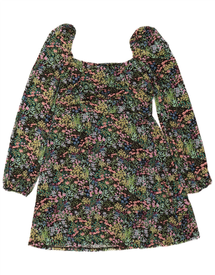 Topshop Abito da donna con spalle scoperte UK 14 Grande floreale multicolore