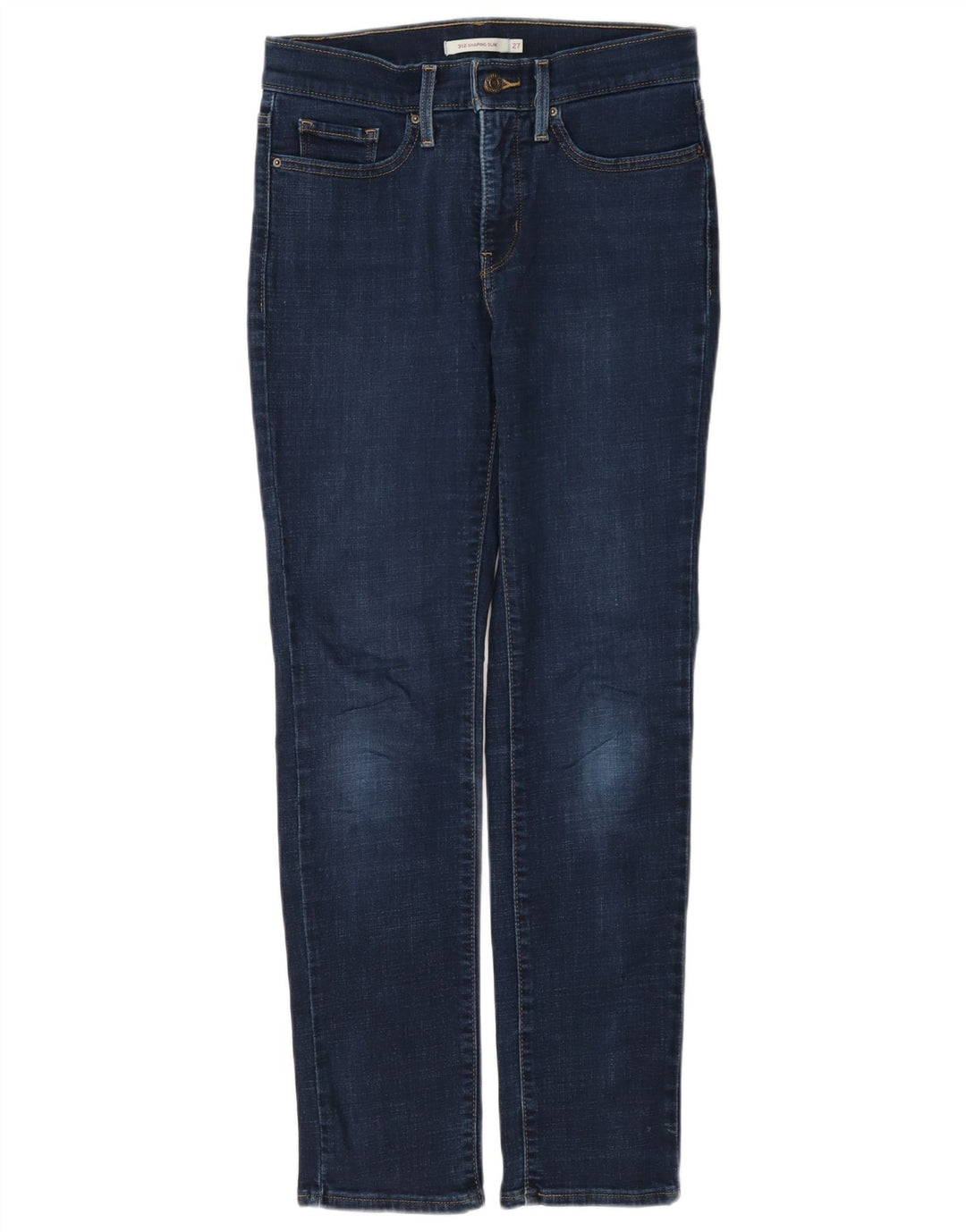Levi's Donna 312 Shaping Slim Jeans W27 L30 Blu Navy Cotone