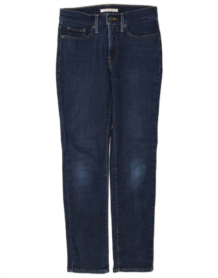 Levi's Donna 312 Shaping Slim Jeans W27 L30 Blu Navy Cotone