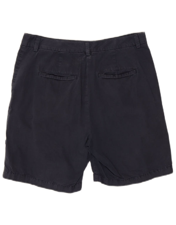 Pantaloncini chino da donna Marks & Spencer UK 12 medi W30 cotone blu navy