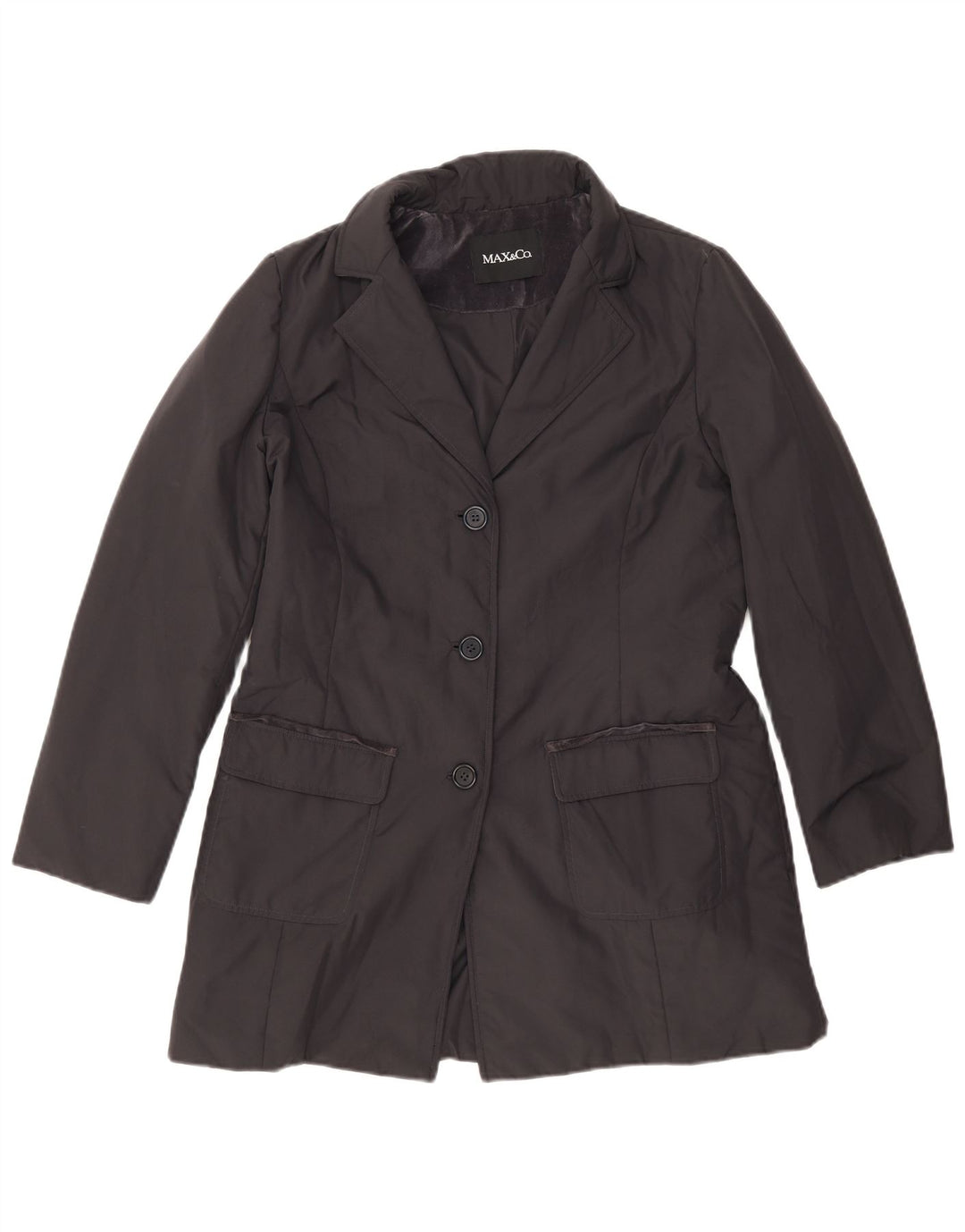 Cappotto da donna Max & Co. UK 16 grande poliestere blu navy