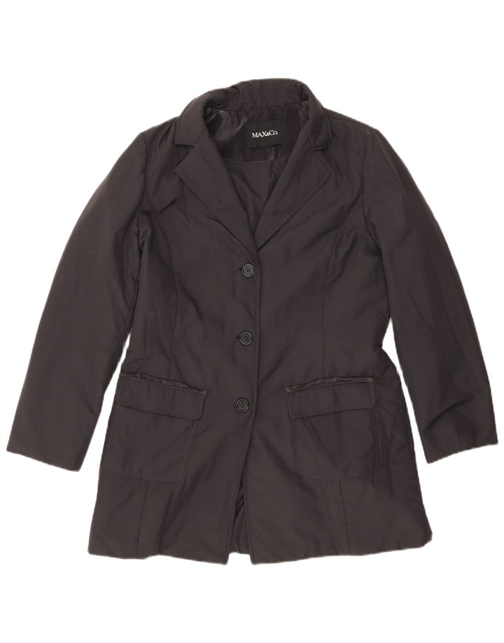 Cappotto da donna Max & Co. UK 16 grande poliestere blu navy