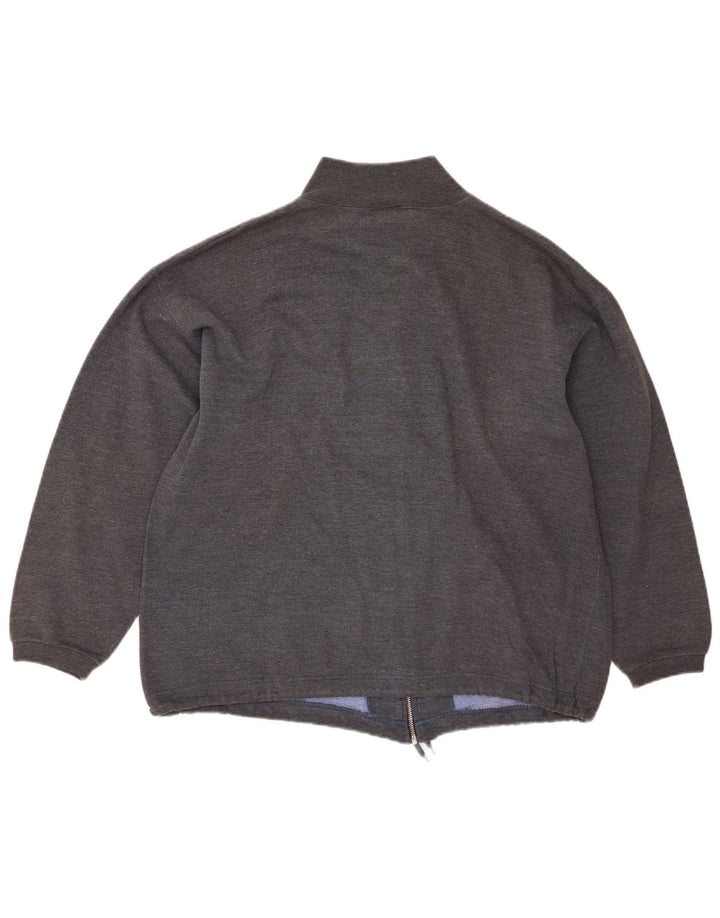 CHAMPION Womens Oversized Tracksuit Top Jacket UK 16 Large Grey