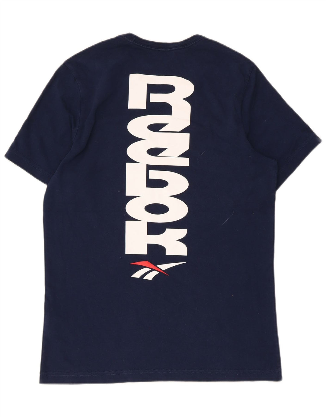 T-shirt grafica da uomo Reebok Top in cotone blu navy medio