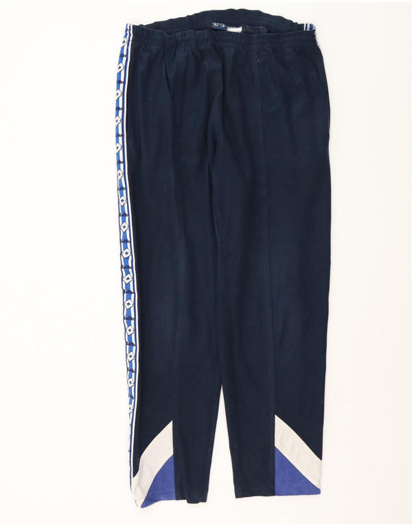 Pantaloni da tuta con grafica da uomo Lotto UK 42/44 XL Blu navy Colourblock