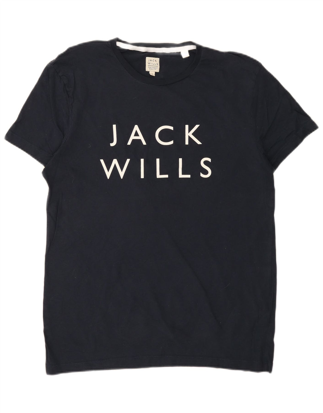 JACK WILLS T-shirt grafica da uomo Top in cotone blu navy medio
