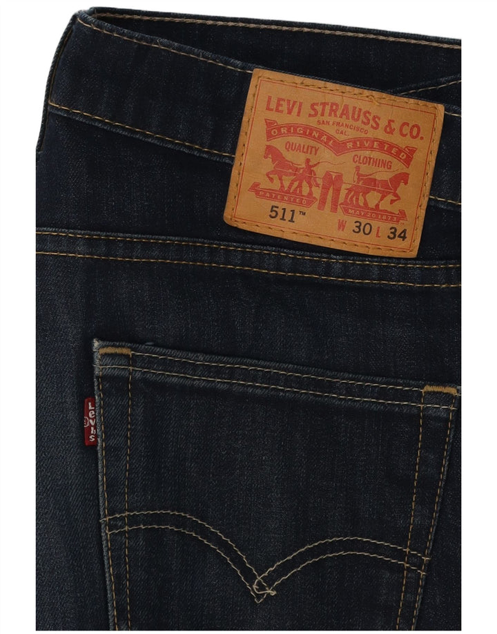 LEVI'S Jeans da uomo 511 slim W30 L34 cotone blu navy
