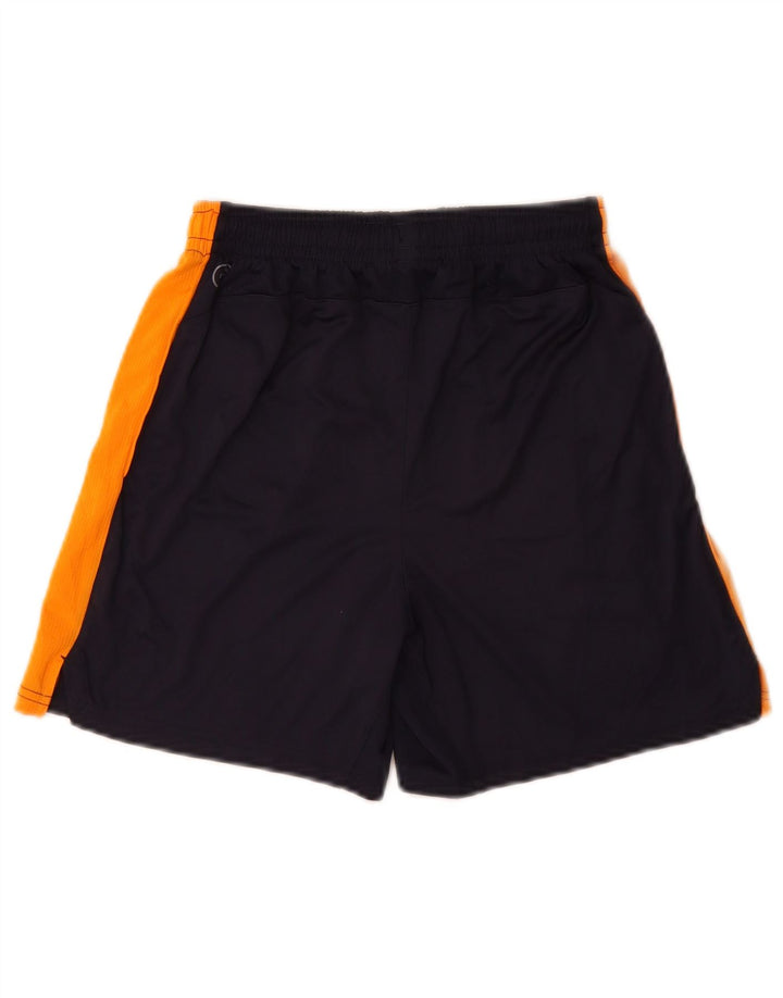 Pantaloncini sportivi grafici Puma da ragazzo 13-14 anni in poliestere color block blu navy
