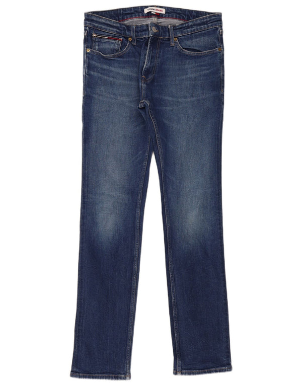 Tommy Hilfiger Uomo Scanton Slim Jeans W32 L34 Blu Cotone