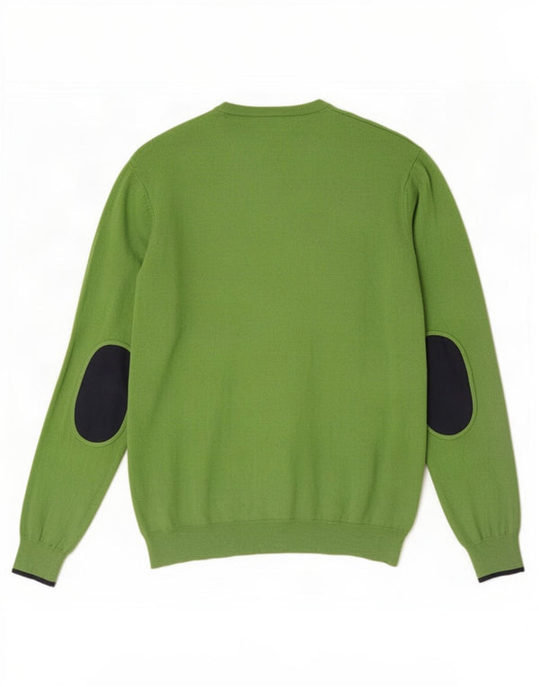 Maglione maglione girocollo vestibilità regolare da uomo Armani Jeans 3XL cotone verde