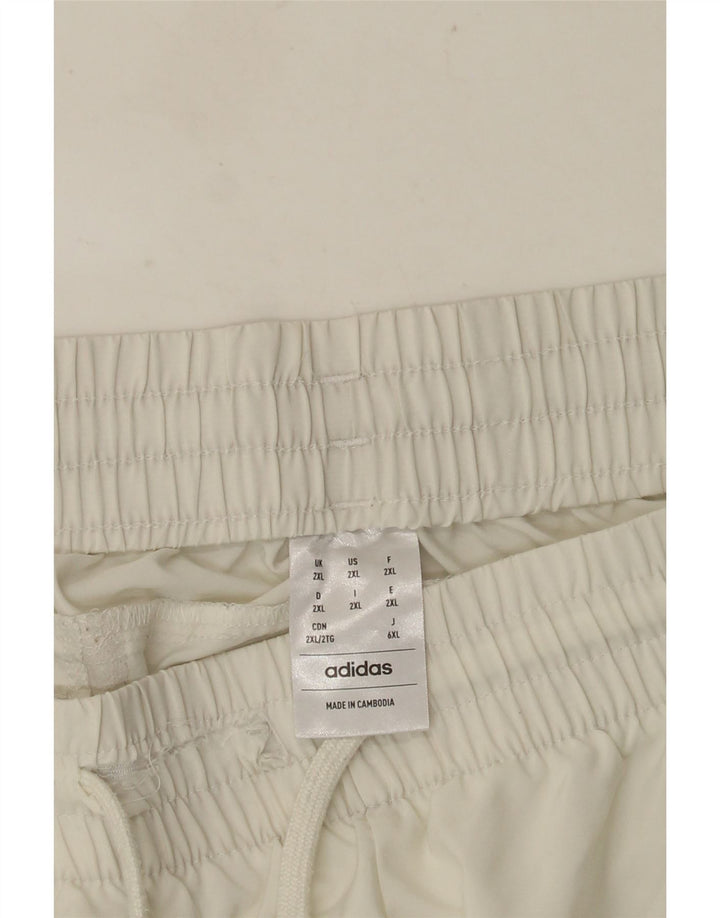 Pantaloncini sportivi ADIDAS da uomo 2XL bianchi
