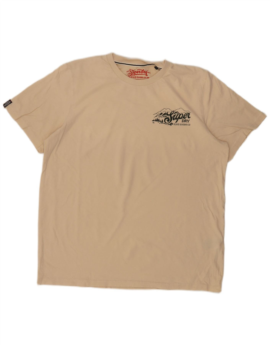 T-shirt da uomo Superdry Top 2XL in cotone beige