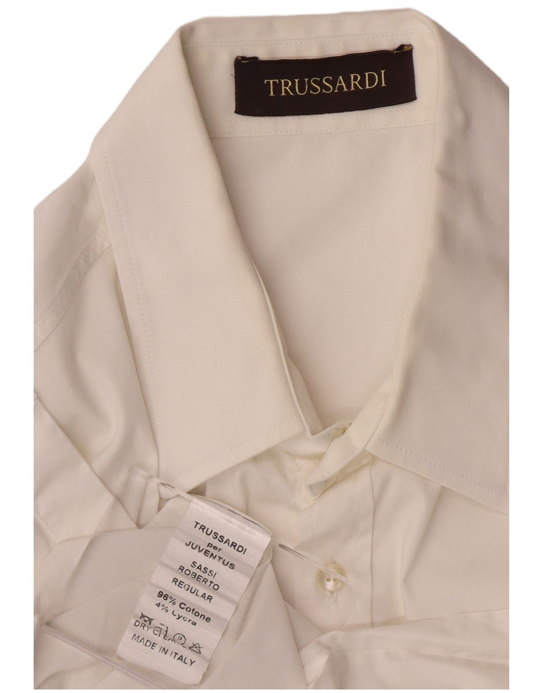 Camicia Uomo TRUSSARDI Cotone Medio Bianco