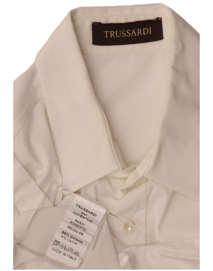 Camicia Uomo TRUSSARDI Cotone Medio Bianco