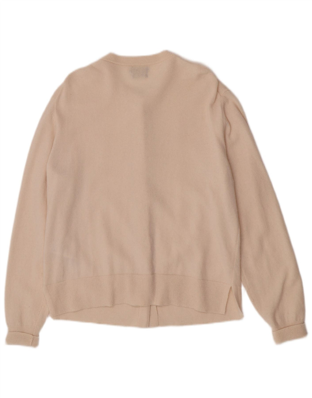 Maglione cardigan da donna Massimo Dutti UK 14 Lana beige medio
