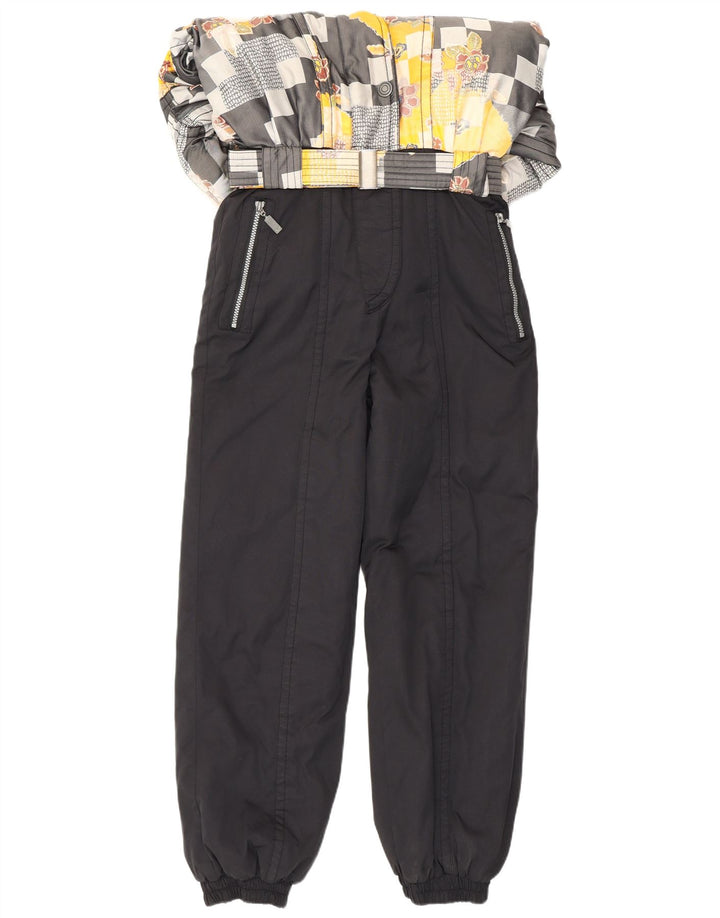 Tuta da sci da donna Maier UK 14 Large Nero Patchwork Poliestere Retro