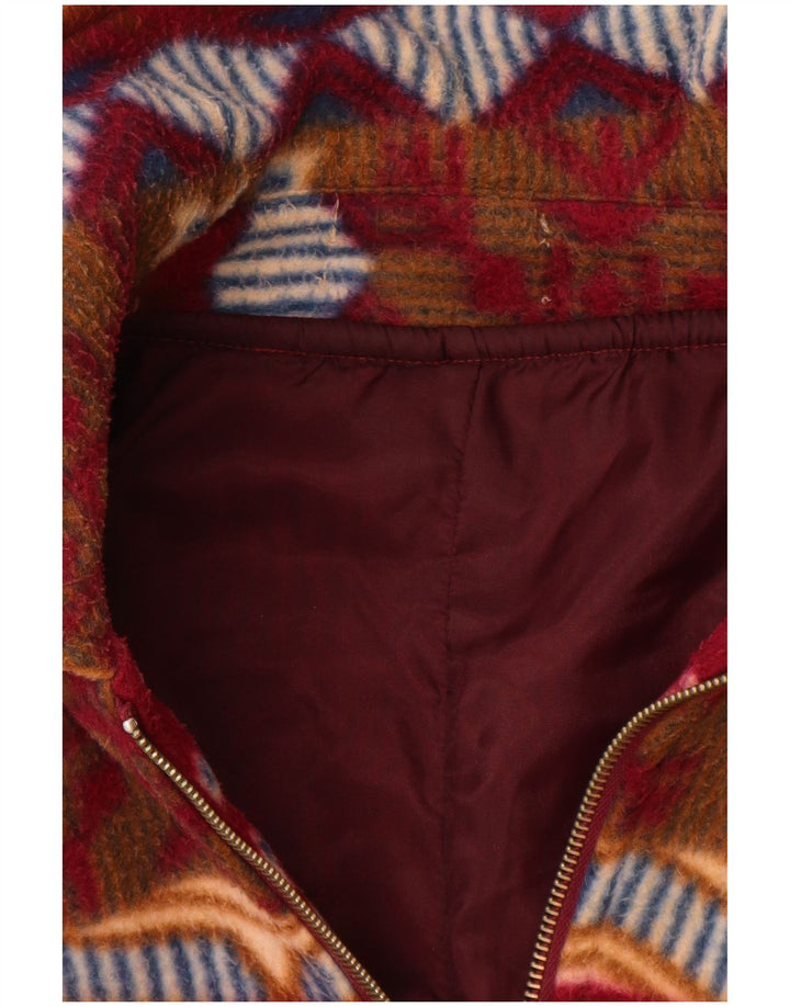 Giubbotto bomber vintage da uomo UK 42 XL multicolore Fair Isle