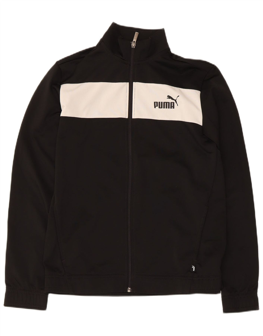 Giacca da tuta da ragazzo Puma 15-16 anni Colorblock nera