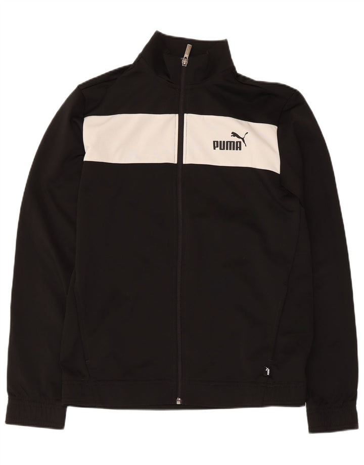 Giacca da tuta da ragazzo Puma 15-16 anni Colorblock nera