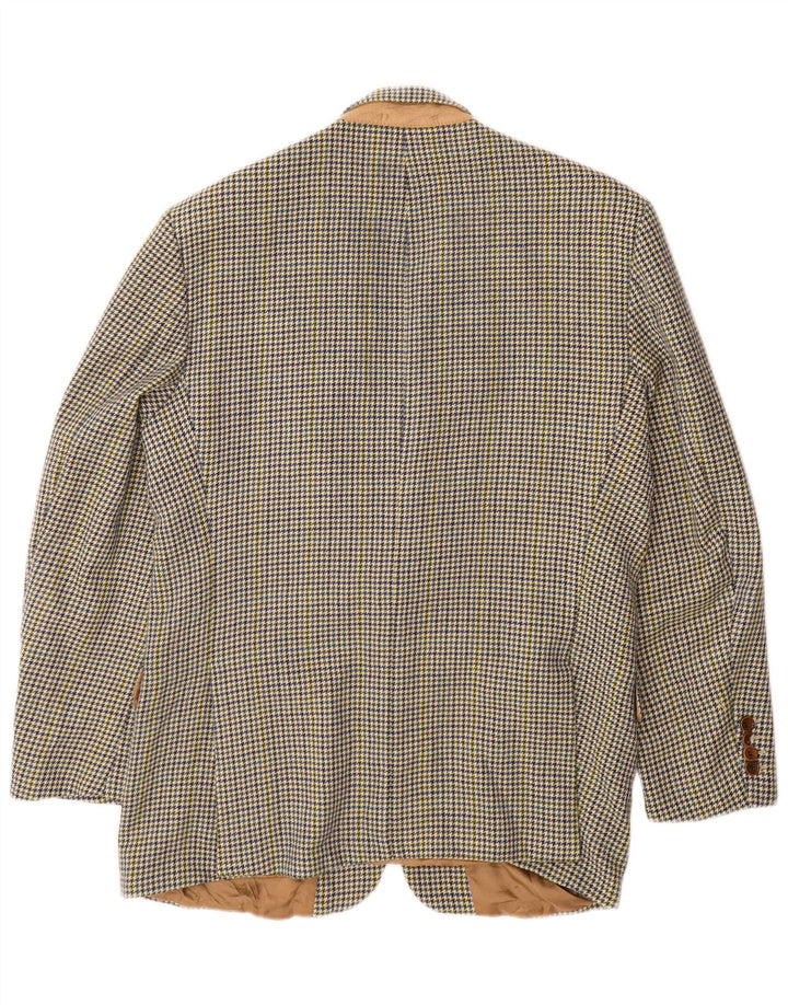 Giacca blazer da uomo a 2 bottoni Hugo Boss EU 52 XL pied de poule multicolore