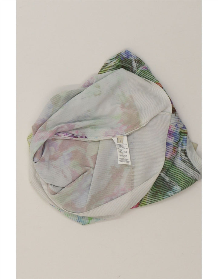 COLMAR Womens Sweatshirt Jumper UK 10 Small Multicoloured Floral Polyamide Vintage Colmar and Second-Hand Colmar from Messina Hembry 