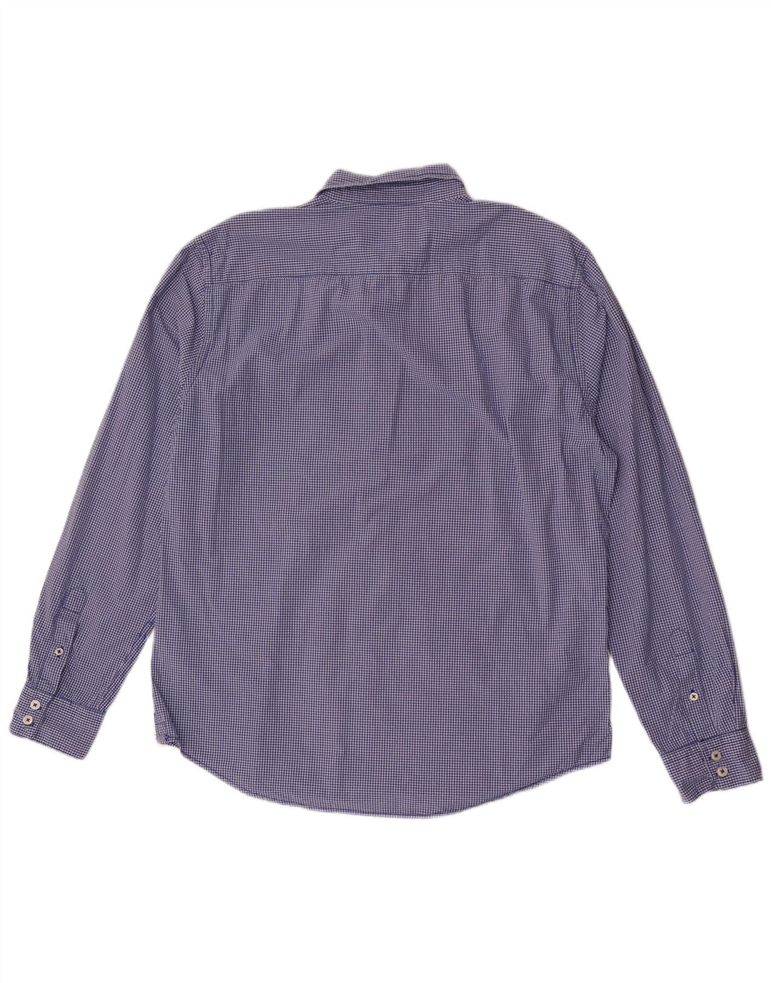 Camicia Boden da uomo slim fit grande in cotone a quadretti blu