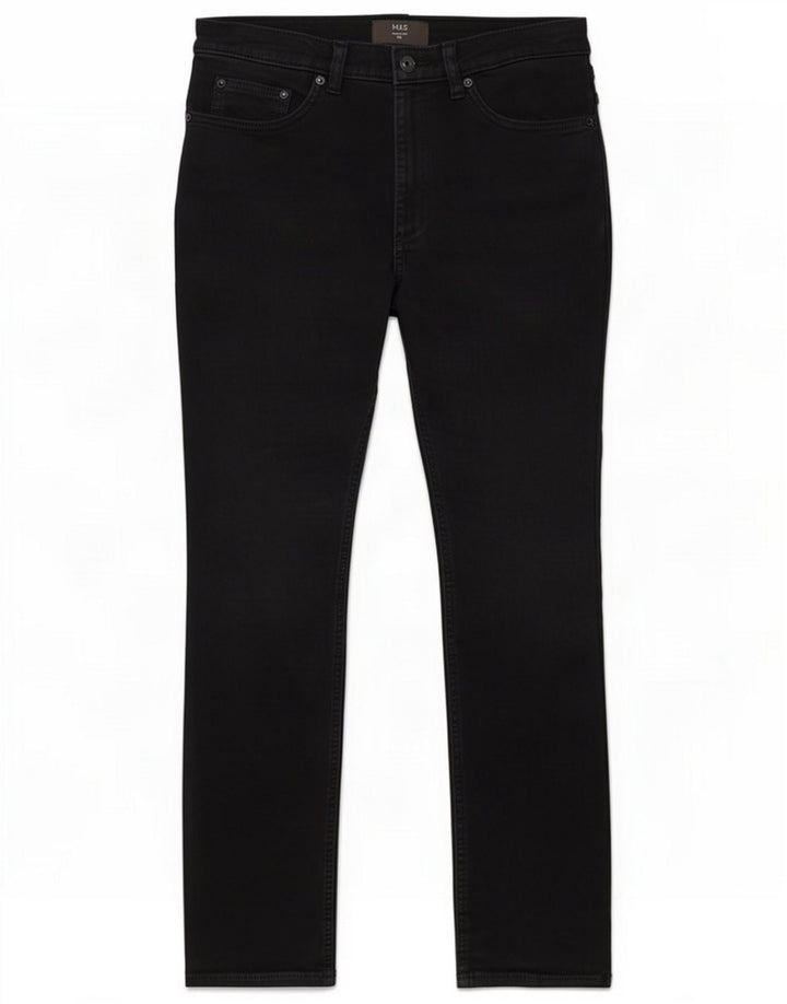 Jeans slim da donna Marks & Spencer W32 L31 cotone nero