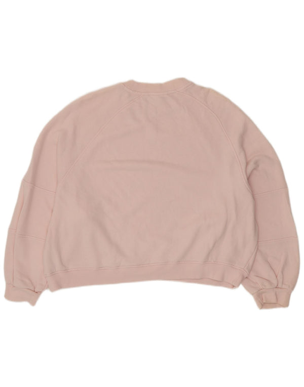 TOMMY HILFIGER Felpa con grafica oversize da donna UK 20 2XL Rosa